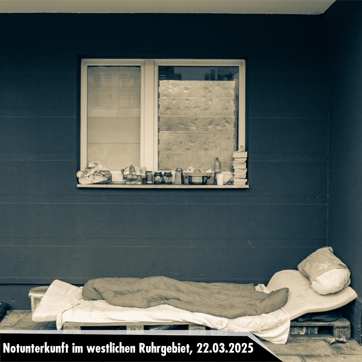 Notunterkunft im westlichen Ruhrgebiet – Heute Mund-zu-Mund-Propaganda